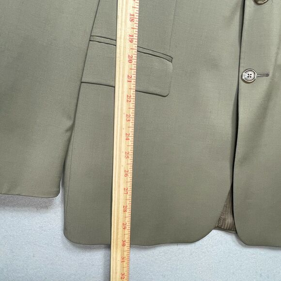 Lauren Ralph Lauren 2 Button 100%‎ Wool Beige Blazer Tagged 42R - Picture 3 of 9